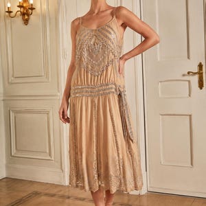 monsoon gold dress Monsoon Solange Sequin Dress Gold in Metallic