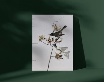 Handmade Vintage Journal Notebook Sketchbook — Pewit Flycatcher