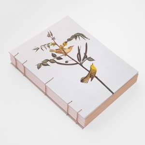 Cuaderno de bocetos vintage hecho a mano – Curruca infantil