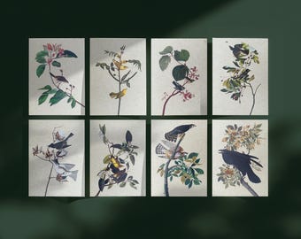 Handmade Vintage Postcard Set (8 Pieces) – Set B