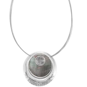 Silver Statement Necklace, Silver Hanging Pendant Design, Statement Necklace, Hypoallergenic Necklace, Bold Necklace