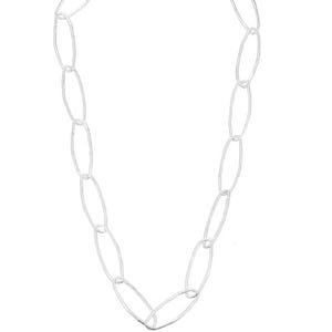 Silver Statement Necklace, Hanging Large Chain Design, Statement Necklace, Hypoallergenic Necklace, Bold Necklace