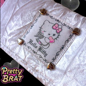 Carteira HELLO KITTY ANGEL vintage 2000 - bolsa y2k acessórios vintage autênticos - veludo de veludo da moda coquette