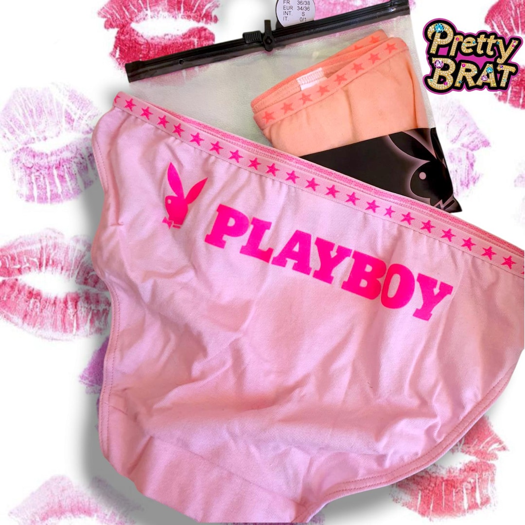 Vintage Playboy Panties Set Size S • 2000s Y2K Underwear • New in Box ...