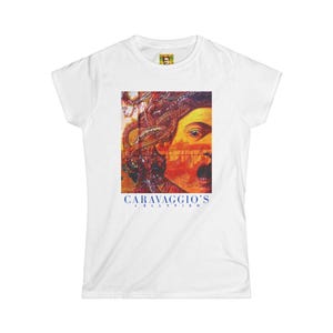 Artistic Women&#39;s T-Shirt - Caravaggio Inspired Graphic Tee, Cool Art Shirt, Gift for Art Lovers, Museum Lover&#39;s Fashion, Stylish Casual Wear
