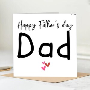 Carte de fête des pères pour papa, carte de fête des pères heureuse, carte pour lui, carte de fête des pères simple, jolie carte pour papa, fête des pères personnalisée