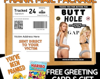 Adult Joke Birthday Prank Mail - Sent Directly to Friend