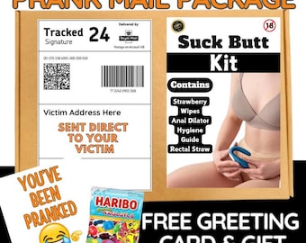 Funny Prank Mail Package Gift, Rude Humor Gag Gift, Edgy Joke Delivery, Anonymous Prank Box, Bachelor Party or Friend Surprise