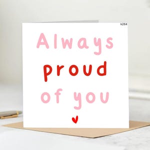 Carte personnalisée Si fier de vous, carte de remerciement d'un ami, cadeau Fier de vous, carte de nouvel emploi, carte de félicitations, vous l'avez brisé.