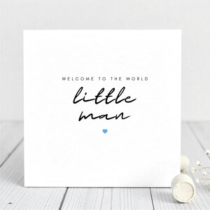Nieuwe kaart voor babyjongen - Welcome to the World - gepersonaliseerd - gefeliciteerd - nieuwe babykaart - geboortegegevens