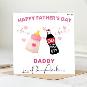 Tarjeta personalizada - Tarjeta del Feliz Día del Padre - Feliz Día del Padre - Hermosa tarjeta - Para un papá muy especial.