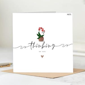 Thinking of You-kaart, Gewoon omdat-kaart, Sending Love-kaart, Aanmoedigingskaart, I'm Here for You-kaart, I Love You-kaart.