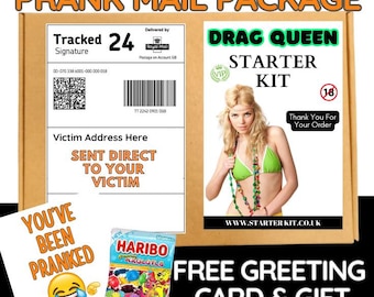 Funny Prank Mail Package Gift, Costume Joke Delivery, Adult Humor Gag Gift, Anonymous Prank Box, Friend or Party Surprise