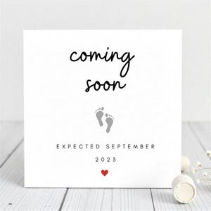 Faire-part de grossesse, carte date d'accouchement personnalisée, carte de noms personnalisée, nous attendons un bébé, nous sommes enceintes, bébé à venir