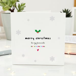 To My Favorite Ho Ho Homo-Funny Christmas Card For Partner, Friend, Gay, Lesbian, LGBT