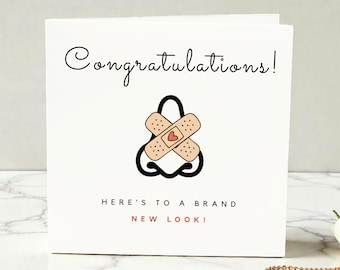 Funny New Nose Card: Congrats Rhinoplasty Surgery Gift