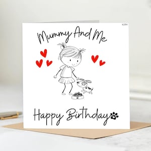 Verjaardagskaart mama | Moeder en baby | Kaart mama en ik | Verjaardagskaart moeder | 1e verjaardag als mummiekaart | Speciale moederkaart | Beste kaart