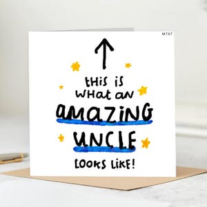 Biglietto d'auguri per uno zio straordinario: un biglietto speciale per uno zio straordinario! - Biglietto di ringraziamento per lo zio.