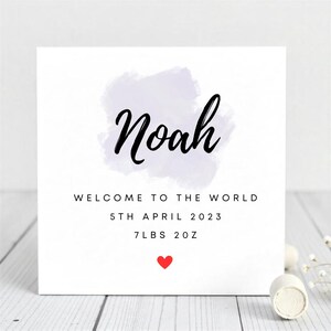 Personalisierte Baby-Geburtsankündigung - Willkommen auf der Weltkarte - Name, Datum und Gewicht - Geschenk für Neugeborene.