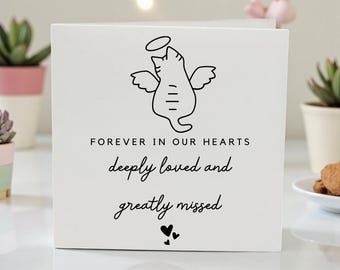 Personalized Pet Loss Card Cat, Sympathy Card for Cat Lover, Cat Memorial Card, Pet Remembrance Card, Condolence Card for Loss of Cat