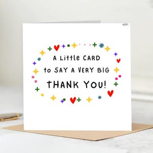 Eine kleine Karte für Lehrerfreundin Sie Ihn Dankeschön Karte Karte für Dankeschön Dankeschön Regenbogen Design