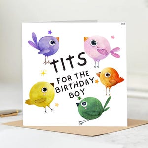 Cadeau observation des oiseaux - Carte d'anniversaire drôle et grossière pour un ornithologue amateur pour lui, un homme, un ami, un petit ami, un mari, un frère, un père, un grand-père ou un oncle.