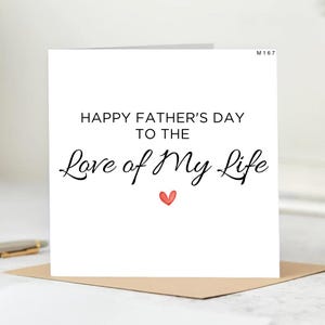 Tarjeta del Día del Padre para mi esposo, tarjeta del Día del Padre para mi novio, tarjeta del Día del Padre para mi pareja, tarjeta para todo en mi vida.