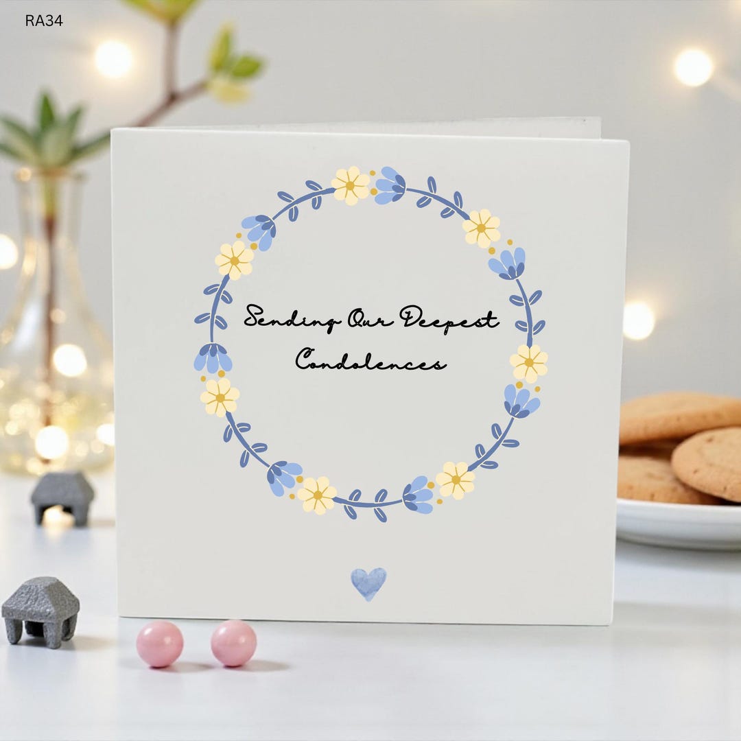 Sympathy Card Condolences Card, Thinking of You Card, Bereavement Card ...