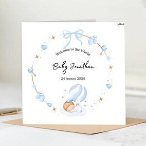 Felicitaciones por el nacimiento de un niño, tarjeta personalizada para el nacimiento de un niño, tarjeta de bienvenida al mundo, diseño de bienvenida al mundo, tarjeta para recién nacido