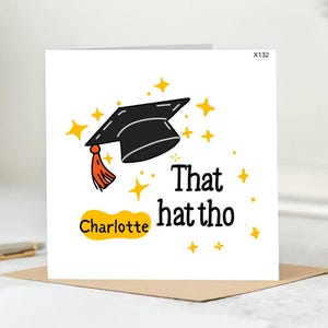 Personalized Graduation Card 2025: Congrats Graduate, Custom Name