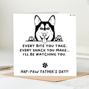Tarjeta personalizada para papá perro - Hermosa tarjeta - Hap-Paw Día del Padre