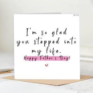 Tarjeta personalizada -Tarjeta del Feliz Día del Padre -Feliz Día del Padre-Hermosa tarjeta-Entraste en mi vida