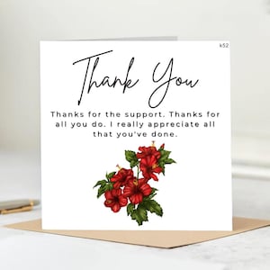 Dankeskarte personalisiert, eine kleine Karte, um ein großes Dankeschön zu sagen, Wertschätzungskarte, Dankesgeschenk, spezielle Dankeskarte, für Freund.