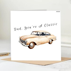 Carte d'anniversaire personnalisée classique pour papa-carte de fête des pères drôle-carte d'anniversaire pour papa.