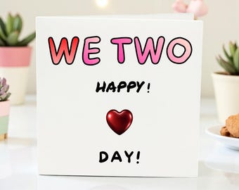 Happy You And Me Day Card - Anniversary Love Card