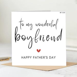 Joyeuse fête des pères à mon merveilleux petit ami, jolie carte de fête des pères, carte irlandaise de fête des pères, carte de fête des pères pour petit ami