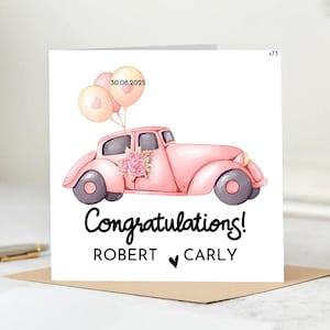 Herzlichen Glückwunsch an Robert und Carly zu ihrem Hochzeitstag, ein neues Kapitel beginnt für Robert und Carly
