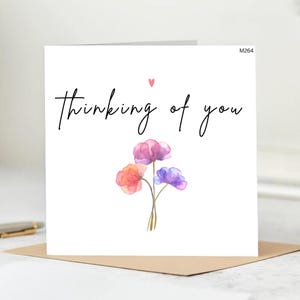 Carte Je pense à vous, carte Juste parce que, carte d'envoi d'amour, carte d'encouragement, carte Je suis là pour vous, carte Je t'aime.