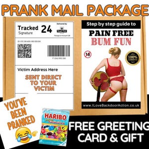 PAIN FREE BU fun - Streiche Mail Paket - Direkt per Post an Freund gesendet - Erwachsener Scherz Geburtstagspost Lustig Gag Peinlicher Humor