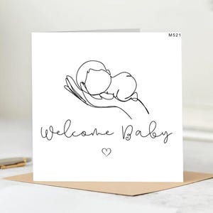 Nieuwe kaart voor babyjongen - Welcome to the World - gepersonaliseerd - gefeliciteerd - nieuwe babykaart - geboortegegevens