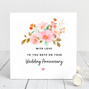 Gepersonaliseerde jubileumkaart - met liefde voor jou - kaart voor stelletjes