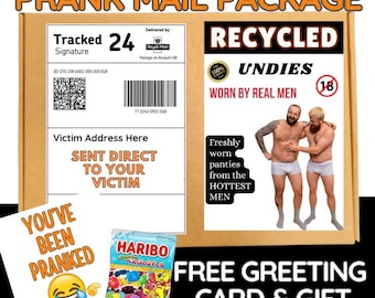 Grappige grap postpakket cadeau, onbeleefde humor grap levering, volwassen grapcadeau, anonieme grapdoos, vrijgezellenfeest of vriend verrassingscadeau