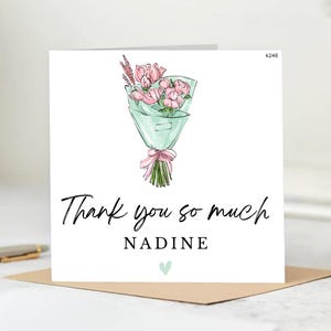 Danke-Karte | Kleine Karte um Danke zu sagen | Danke Freundin| Danke für alles | Karte für unterstützende Freunde | Beste Freundin
