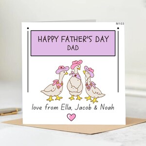 Tarjeta del Día del Padre "Bebé, te amo papá" - Hermosa tarjeta