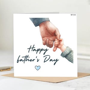 Tarjeta del Día del Padre "Bebé, te amo papá" - Hermosa tarjeta