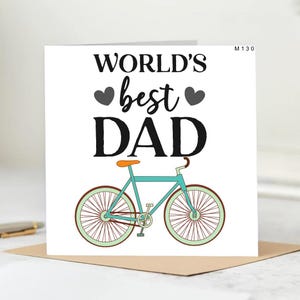 Tarjeta del Día del Padre - Feliz Día del Padre - Hermosa tarjeta - El mejor papá del mundo