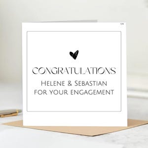 Cartão de noivado PERSONALIZADO | Cartão de noivado, Cartão de noivado personalizado, Parabéns pelo seu cartão de noivado | Cartão You're Engaged