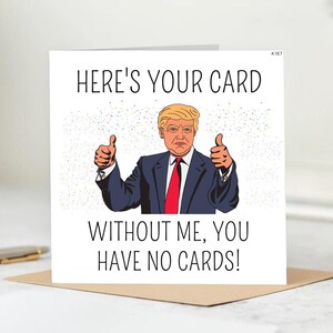 Carte personnalisée pour un ami : vous n'avez pas de carte sans moi. Carte humoristique - Carte drôle.