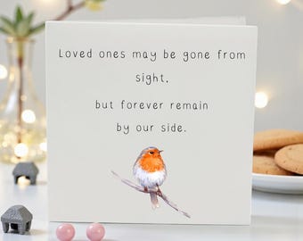 Tarjeta de condolencias por Robin: Tarjeta de aniversario de condolencias