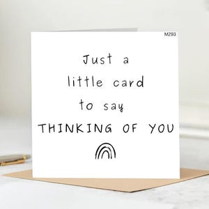 Une petite carte pour dire que vous pensez bien à vous.